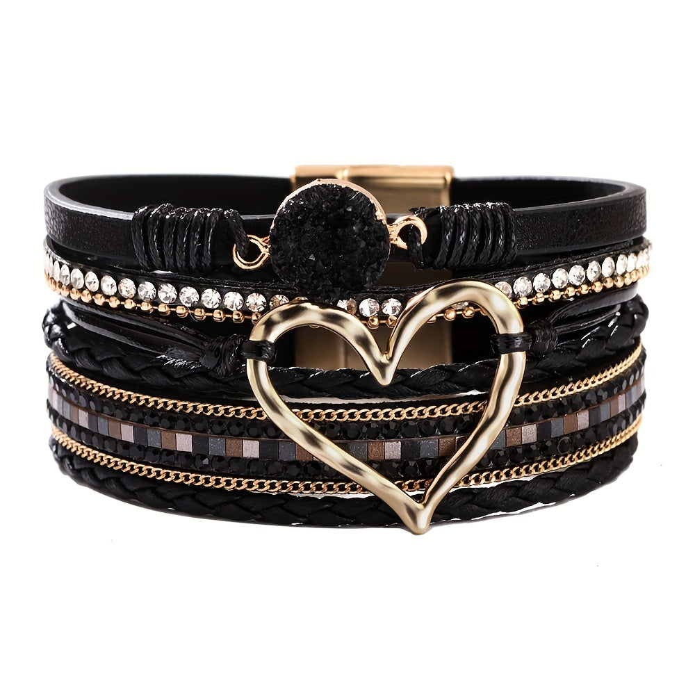 Multi-Layer Bohemian Leather Bracelet