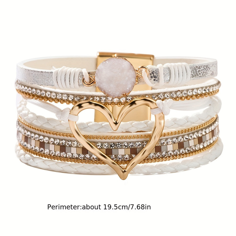 Multi-Layer Bohemian Leather Bracelet