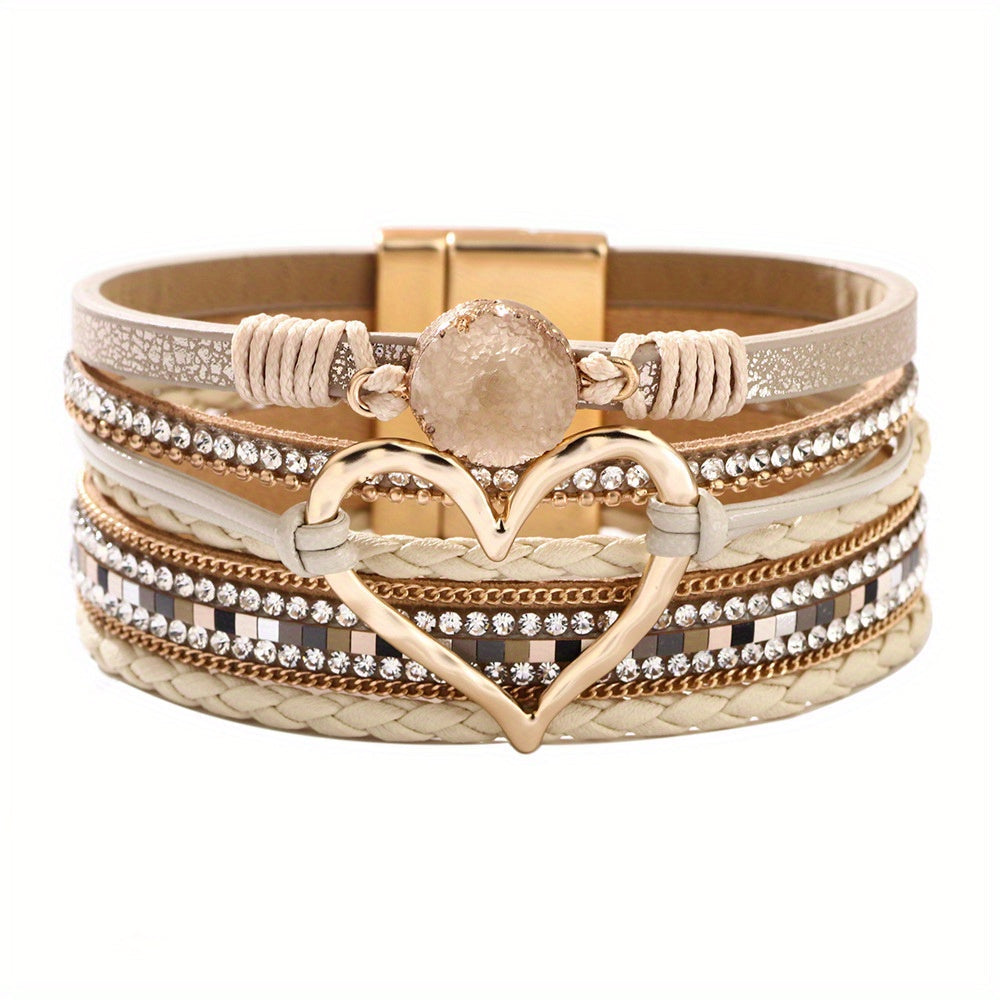 Multi-Layer Bohemian Leather Bracelet
