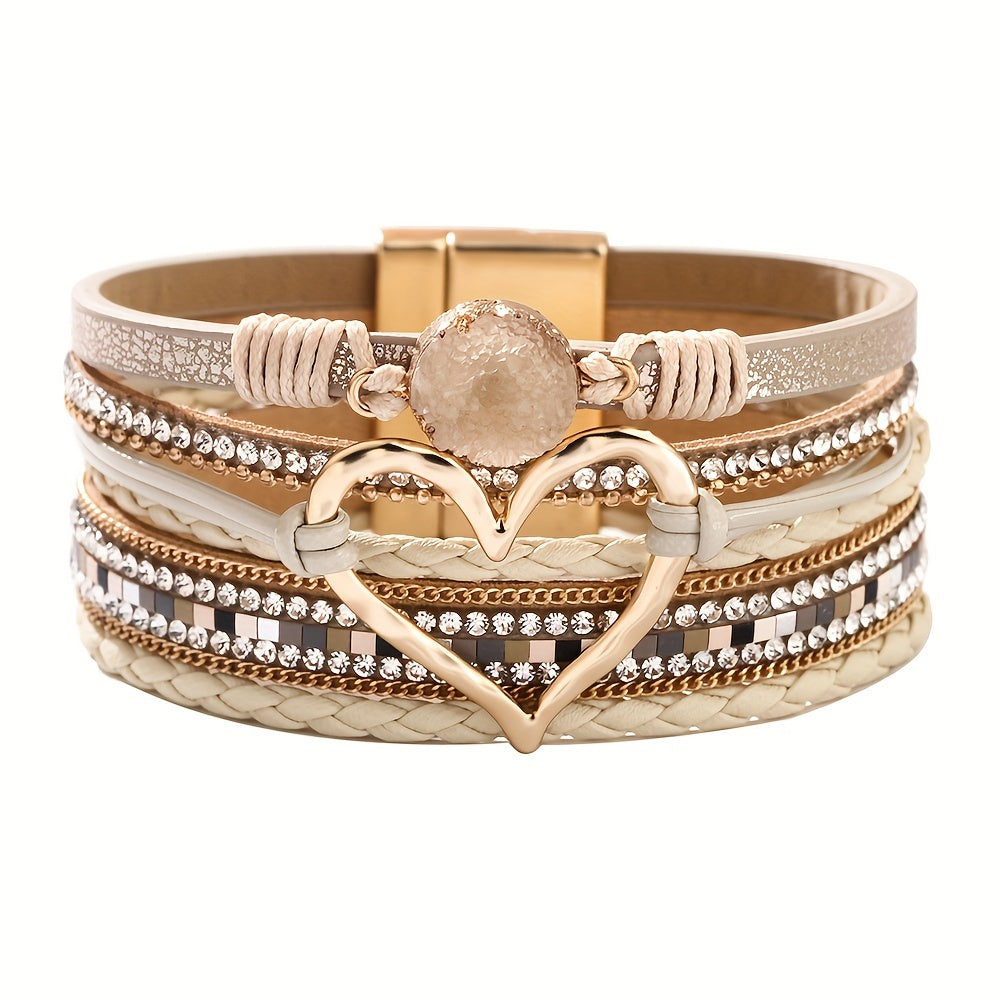 Multi-Layer Bohemian Leather Bracelet
