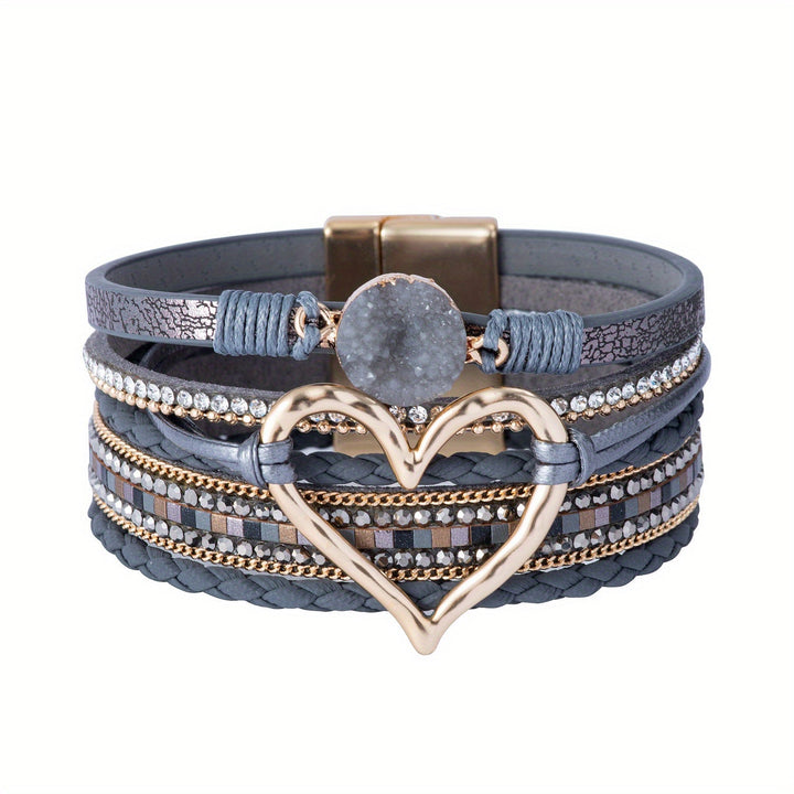 Multi-Layer Bohemian Leather Bracelet