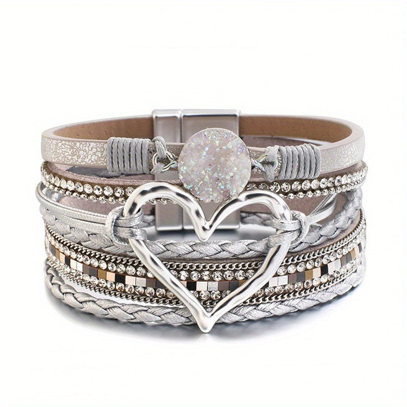 Multi-Layer Bohemian Leather Bracelet
