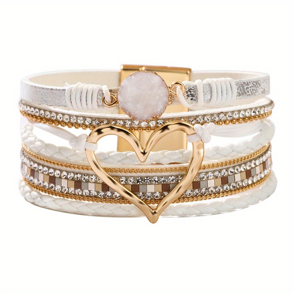 Multi-Layer Bohemian Leather Bracelet