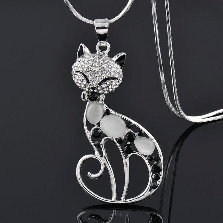 Cats of Love Sterling Silver Necklace