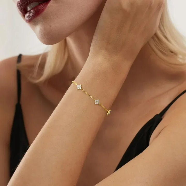 Butterfly Bracelet with Crystal