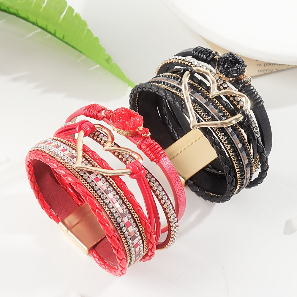 Multi-Layer Bohemian Leather Bracelet